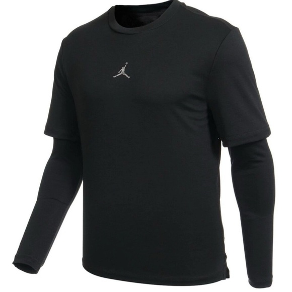 NIKE Jordan Dri-FIT Air Men's Long Sleeve Statement Shooting Shirt Top Sz XS - Picture 1 of 11